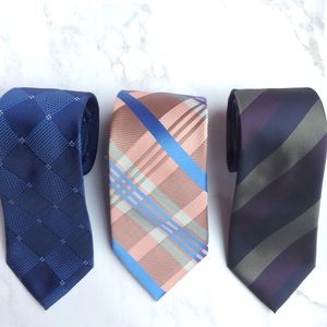 Set of 3 men’s ties, various designers